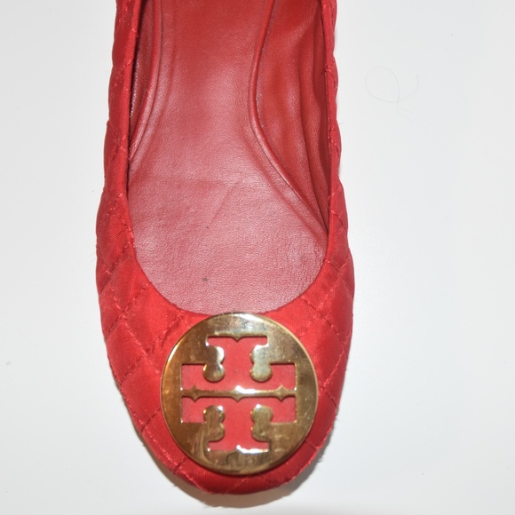 Tory Burch Red Ballet Flats - Picture 2 of 7